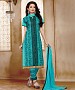 NEW ARRIVAL AQUA STRAIGHT SUIT @ 31% OFF Rs 926.00 Only FREE Shipping + Extra Discount - Partywear Saree, Buy Partywear Saree Online, Straight Salwar Suit, Semi Stiched Suit, Buy Semi Stiched Suit,  online Sabse Sasta in India - Salwar Suit for Women - 9289/20160520