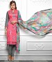 NEW ARRIVAL PINK AND GREY ANARKALI SUIT @ 31% OFF Rs 1112.00 Only FREE Shipping + Extra Discount - Cotton Suit, Buy Cotton Suit Online, Straight Salwar Suit, Semi Stiched Suit, Buy Semi Stiched Suit,  online Sabse Sasta in India -  for  - 9299/20160520