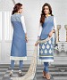 NEW ARRIVAL SKY BLUE AND OFF WHITE ANARKALI SUIT @ 31% OFF Rs 1112.00 Only FREE Shipping + Extra Discount - Cotton Suit, Buy Cotton Suit Online, Straight Salwar Suit, Semi Stiched Suit, Buy Semi Stiched Suit,  online Sabse Sasta in India -  for  - 9300/20160520
