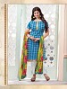 Heavy Blue Cotton Salwar Kameez @ 31% OFF Rs 926.00 Only FREE Shipping + Extra Discount - Cotton Suit, Buy Cotton Suit Online, Semi-stitched Suit, Ayesha Takia Suit, Buy Ayesha Takia Suit,  online Sabse Sasta in India - Salwar Suit for Women - 6325/20160210