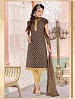 Heavy Grey Cotton Salwar Kameez @ 31% OFF Rs 926.00 Only FREE Shipping + Extra Discount - Cotton Suit, Buy Cotton Suit Online, Semi-stitched Suit, Straight suit, Buy Straight suit,  online Sabse Sasta in India -  for  - 6327/20160210