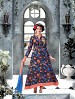Banglori Silk And Bhagalpuri Print Navy Blue Anarkali Suit @ 31% OFF Rs 1606.00 Only FREE Shipping + Extra Discount - Banglori Silk, Buy Banglori Silk Online, Semi-stitched Suit, Anarkali suit, Buy Anarkali suit,  online Sabse Sasta in India -  for  - 6334/20160210