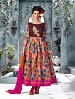 Banglori Silk And Bhagalpuri Print PINK Anarkali Suit @ 31% OFF Rs 1606.00 Only FREE Shipping + Extra Discount - Banglori Silk, Buy Banglori Silk Online, Semi-stitched Suit, Anarkali suit, Buy Anarkali suit,  online Sabse Sasta in India - Salwar Suit for Women - 6338/20160210
