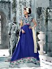 Banglori Silk And Bhagalpuri Print Blue Anarkali Suit @ 31% OFF Rs 1606.00 Only FREE Shipping + Extra Discount - Banglori Silk, Buy Banglori Silk Online, Semi-stitched Suit, Anarkali suit, Buy Anarkali suit,  online Sabse Sasta in India -  for  - 6339/20160210