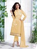 Heavy Cream Chanderi Cotton Salwar Kameez @ 31% OFF Rs 1050.00 Only FREE Shipping + Extra Discount - Cotton Suit, Buy Cotton Suit Online, Semi-stitched Suit, Straight suit, Buy Straight suit,  online Sabse Sasta in India -  for  - 6347/20160210