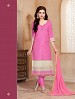 Heavy Pink Glace Cotton Salwar Kameez @ 31% OFF Rs 1421.00 Only FREE Shipping + Extra Discount - Cotton Suit, Buy Cotton Suit Online, Semi-stitched Suit, Straight suit, Buy Straight suit,  online Sabse Sasta in India - Salwar Suit for Women - 6366/20160210