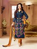 DESIGNER NAVY BLUE STRAIGHT SUIT @ 31% OFF Rs 1112.00 Only FREE Shipping + Extra Discount - Cotton Suit, Buy Cotton Suit Online, Semi-stitched Suit, Straight suit, Buy Straight suit,  online Sabse Sasta in India - Salwar Suit for Women - 6375/20160210