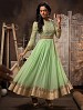 New Attractive Parrot Anarkali Suit @ 31% OFF Rs 3027.00 Only FREE Shipping + Extra Discount - Georgette Suit, Buy Georgette Suit Online, Semi-stitched Suit, Anarkali suit, Buy Anarkali suit,  online Sabse Sasta in India - Salwar Suit for Women - 6397/20160210