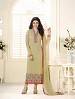 CREAM GEORGETTE STRAIGHT SUIT @ 31% OFF Rs 2100.00 Only FREE Shipping + Extra Discount - Georgette Suit, Buy Georgette Suit Online, Semi-stitched Suit, Straight suit, Buy Straight suit,  online Sabse Sasta in India - Salwar Suit for Women - 6409/20160210
