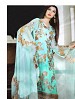AQUA GEORGETTE STRAIGHT SUIT @ 31% OFF Rs 2100.00 Only FREE Shipping + Extra Discount - Faux Georgette, Buy Faux Georgette Online, Semi-stitched Suit, Straight suit, Buy Straight suit,  online Sabse Sasta in India - Salwar Suit for Women - 6582/20160220