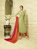 OLIVE GREEN CHIFFON STRAIGHT SUIT @ 31% OFF Rs 1606.00 Only FREE Shipping + Extra Discount - Chiffon Suit, Buy Chiffon Suit Online, Semi-stitched Suit, Straight suit, Buy Straight suit,  online Sabse Sasta in India -  for  - 6593/20160220