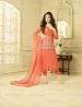ORANGE CHIFFON STRAIGHT SUIT @ 31% OFF Rs 1606.00 Only FREE Shipping + Extra Discount - Chiffon Suit, Buy Chiffon Suit Online, Semi-stitched Suit, Straight suit, Buy Straight suit,  online Sabse Sasta in India - Salwar Suit for Women - 6597/20160220