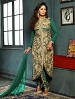 New Attractive Green Straight Suit @ 31% OFF Rs 3027.00 Only FREE Shipping + Extra Discount - Faux Georgette, Buy Faux Georgette Online, Semi-stitched Suit, Straight suit, Buy Straight suit,  online Sabse Sasta in India - Salwar Suit for Women - 6599/20160220