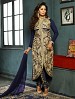 New Attractive Navy Blue Straight Suit @ 31% OFF Rs 3027.00 Only FREE Shipping + Extra Discount - Faux Georgette, Buy Faux Georgette Online, Semi-stitched Suit, Straight suit, Buy Straight suit,  online Sabse Sasta in India - Salwar Suit for Women - 6601/20160220