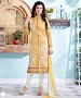 New Attractive Beige Straight Suit @ 31% OFF Rs 1173.00 Only FREE Shipping + Extra Discount - Chanderi Silk Suit, Buy Chanderi Silk Suit Online, Straight Salwar Suit, Semi Stiched Suit, Buy Semi Stiched Suit,  online Sabse Sasta in India -  for  - 8005/20160325