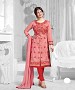 New Attractive Peach Straight Suit @ 31% OFF Rs 1173.00 Only FREE Shipping + Extra Discount - Chanderi Silk Suit, Buy Chanderi Silk Suit Online, Straight Salwar Suit, Semi Stiched Suit, Buy Semi Stiched Suit,  online Sabse Sasta in India - Salwar Suit for Women - 8008/20160325