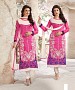 Designer Pink And White Straight Suit @ 31% OFF Rs 1112.00 Only FREE Shipping + Extra Discount - Cotton Suit, Buy Cotton Suit Online, Straight Salwar Suit, Semi Stiched Suit, Buy Semi Stiched Suit,  online Sabse Sasta in India -  for  - 8998/20160505