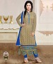 Designer Grey And Blue Straight Suit @ 31% OFF Rs 1297.00 Only FREE Shipping + Extra Discount - Georgette Suits, Buy Georgette Suits Online, Straight Salwar Suit, Semi Stiched Suit, Buy Semi Stiched Suit,  online Sabse Sasta in India -  for  - 9013/20160505