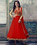 RED EMBROIDERED NET ANARKALI SUIT @ 31% OFF Rs 1112.00 Only FREE Shipping + Extra Discount - Net suit, Buy Net suit Online, Anarkali Salwar Suit, Semi Stiched Suit, Buy Semi Stiched Suit,  online Sabse Sasta in India -  for  - 9050/20160505