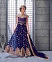 NAVY BLUE EMBROIDERED NET ANARKALI SUIT @ 31% OFF Rs 3522.00 Only FREE Shipping + Extra Discount -  online Sabse Sasta in India -  for  - 9076/20160505