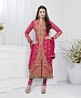 PEACH EMBROIDERED FAUX GEORGETTE STRAIGHT SUIT @ 31% OFF Rs 2100.00 Only FREE Shipping + Extra Discount - chanderi, Buy chanderi Online, STRAIGHT SUIT, partywear suit, Buy partywear suit,  online Sabse Sasta in India - Salwar Suit for Women - 9083/20160505