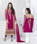 PINK EMBROIDERED FAUX GEORGETTE STRAIGHT SUIT @ 31% OFF Rs 2100.00 Only FREE Shipping + Extra Discount - chanderi, Buy chanderi Online, STRAIGHT SUIT, partywear suit, Buy partywear suit,  online Sabse Sasta in India -  for  - 9087/20160505