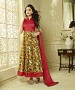 RED AND MULTY PRINTED BHAGALPURI PRINT ANARKALI SUIT @ 31% OFF Rs 1606.00 Only FREE Shipping + Extra Discount - BANGLORI SILK, Buy BANGLORI SILK Online, anarkali Salwar suit, bhagalpuri silk, Buy bhagalpuri silk,  online Sabse Sasta in India -  for  - 9101/20160505