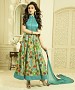 SKY AND MULTY PRINTED BHAGALPURI PRINT ANARKALI SUIT @ 31% OFF Rs 1606.00 Only FREE Shipping + Extra Discount - BANGLORI SILK, Buy BANGLORI SILK Online, anarkali Salwar suit, bhagalpuri silk, Buy bhagalpuri silk,  online Sabse Sasta in India - Salwar Suit for Women - 9105/20160505