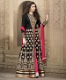 BLACK & PINK EMBROIDERED BANGLORI SILK ANARKALI SUIT @ 31% OFF Rs 4449.00 Only FREE Shipping + Extra Discount - Banglori Silk, Buy Banglori Silk Online, Anarkali Salwar Suit, Semi Stiched Suit, Buy Semi Stiched Suit,  online Sabse Sasta in India -  for  - 9325/20160520