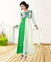 WHITE & GREEN PRINTED GEORGETTE ANARKALI SUIT @ 31% OFF Rs 1235.00 Only FREE Shipping + Extra Discount - Georgette Suits, Buy Georgette Suits Online, Anarkali Salwar Suit, Semi Stiched Suit, Buy Semi Stiched Suit,  online Sabse Sasta in India - Salwar Suit for Women - 9326/20160520