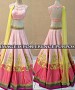 Pink And Yellow Bridal Designer Lehenga @ 31% OFF Rs 2471.00 Only FREE Shipping + Extra Discount - lehangas, Buy lehangas Online, Designer  lehangas, desiner net lehangas, Buy desiner net lehangas,  online Sabse Sasta in India - Lehengas for Women - 9852/20160520