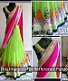PARROT AND PINK THREDWORK NYLON  CHIFFONE GEORGETTE LEHENGA @ 31% OFF Rs 2966.00 Only FREE Shipping + Extra Discount - lehangas, Buy lehangas Online, Designer  lehangas, desiner net lehangas, Buy desiner net lehangas,  online Sabse Sasta in India - Lehengas for Women - 9858/20160520