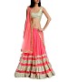 PINK THREDWORK NYLON SILKY GEORGET NET LEHENGA @ 31% OFF Rs 2718.00 Only FREE Shipping + Extra Discount - lehangas, Buy lehangas Online, Designer  lehangas, desiner net lehangas, Buy desiner net lehangas,  online Sabse Sasta in India - Lehengas for Women - 9856/20160520