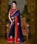 NAVY BLUE THREDWORK GEORGETTE SAREE @ 31% OFF Rs 1730.00 Only FREE Shipping + Extra Discount - saree, Buy saree Online, georgette saree, deasiner  saree, Buy deasiner  saree,  online Sabse Sasta in India - Sarees for Women - 9880/20160520