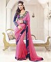PINK THREDWORK GEORGETTE SAREE @ 31% OFF Rs 2286.00 Only FREE Shipping + Extra Discount - saree, Buy saree Online, georgette saree, deasiner  saree, Buy deasiner  saree,  online Sabse Sasta in India - Sarees for Women - 9888/20160520