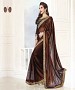 BROWN THREDWORK GEORGETTE SAREE @ 31% OFF Rs 1482.00 Only FREE Shipping + Extra Discount - saree, Buy saree Online, georgette saree, deasiner  saree, Buy deasiner  saree,  online Sabse Sasta in India - Sarees for Women - 9897/20160520
