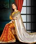 OFFWHITE AND YELLOW THREDWORK GEORGETTE SAREE @ 31% OFF Rs 1915.00 Only FREE Shipping + Extra Discount - saree, Buy saree Online, georgette saree, deasiner  saree, Buy deasiner  saree,  online Sabse Sasta in India - Sarees for Women - 9900/20160520