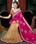 PINK AND BEIGE THREDWORK GEORGETTE SAREE @ 31% OFF Rs 1853.00 Only FREE Shipping + Extra Discount - saree, Buy saree Online, georgette saree, deasiner  saree, Buy deasiner  saree,  online Sabse Sasta in India - Sarees for Women - 9901/20160520