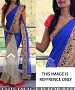 CREAM & BLUE MULTY WORK GEORGETTE & NET HALF AND HALF BOLLYWOOD DESIGNER SAREE @ 31% OFF Rs 2286.00 Only FREE Shipping + Extra Discount - saree, Buy saree Online, georgette saree, deasiner  saree, Buy deasiner  saree,  online Sabse Sasta in India - Sarees for Women - 9978/20160520