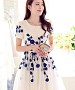 Designer Latest White & Blue Colour Semi Stitched Western Wear @ 31% OFF Rs 1606.00 Only FREE Shipping + Extra Discount - TUNIC, Buy TUNIC Online, FROK STYLE, WESTERN TOP, Buy WESTERN TOP,  online Sabse Sasta in India - Tunic for Women - 9825/20160520