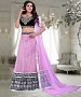 Black & Light Purple  Embroidered  Net Designer Lehengha @ 31% OFF Rs 2100.00 Only FREE Shipping + Extra Discount - lehangas, Buy lehangas Online, Designer  lehangas, desiner net lehangas, Buy desiner net lehangas,  online Sabse Sasta in India - Lehengas for Women - 9651/20160520