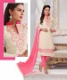 CREAM AND PINK EMBROIDERED COTTON DRESS MATEIRIAL @ 31% OFF Rs 1235.00 Only FREE Shipping + Extra Discount - suits, Buy suits Online, STRAIGHT SUIT, cotton suits, Buy cotton suits,  online Sabse Sasta in India - Salwar Suit for Women - 9665/20160520