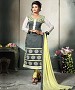 GREY AND LEMON EMBROIDERED COTTON DRESS MATEIRIAL @ 31% OFF Rs 1112.00 Only FREE Shipping + Extra Discount - suits, Buy suits Online, STRAIGHT SUIT, cotton suits, Buy cotton suits,  online Sabse Sasta in India -  for  - 9673/20160520