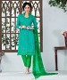 AQUA AND GREEN EMBROIDERED COTTON JEQUARD DRESS MATEIRIAL @ 31% OFF Rs 1050.00 Only FREE Shipping + Extra Discount - suits, Buy suits Online, STRAIGHT SUIT, cotton suits, Buy cotton suits,  online Sabse Sasta in India -  for  - 9688/20160520