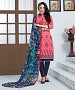 PEACH AND NAVY BLUE EMBROIDERED COTTON JEQUARD DRESS MATEIRIAL @ 31% OFF Rs 1050.00 Only FREE Shipping + Extra Discount - suits, Buy suits Online, STRAIGHT SUIT, cotton suits, Buy cotton suits,  online Sabse Sasta in India -  for  - 9695/20160520