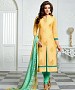 Yellow Embroidery Chanderi Cotton Dress Material @ 31% OFF Rs 1050.00 Only FREE Shipping + Extra Discount - Chanderi Cotton Suit, Buy Chanderi Cotton Suit Online, EMBROIDERED Suit, STRAIGHT SUIT, Buy STRAIGHT SUIT,  online Sabse Sasta in India - Salwar Suit for Women - 9724/20160520