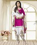 Pink & Off White Printed Polly Cotton Dress Material @ 31% OFF Rs 679.00 Only FREE Shipping + Extra Discount - Printed Suit, Buy Printed Suit Online, Patiyala Suit, STRAIGHT SUIT, Buy STRAIGHT SUIT,  online Sabse Sasta in India -  for  - 9737/20160520