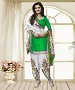 Green & Off White Printed Polly Cotton Dress Material @ 31% OFF Rs 679.00 Only FREE Shipping + Extra Discount - Printed Suit, Buy Printed Suit Online, Patiyala Suit, STRAIGHT SUIT, Buy STRAIGHT SUIT,  online Sabse Sasta in India -  for  - 9738/20160520