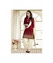 Maroon & Off White Printed Polly Cotton Dress Material @ 31% OFF Rs 679.00 Only FREE Shipping + Extra Discount - Printed Suit, Buy Printed Suit Online, Patiyala Suit, STRAIGHT SUIT, Buy STRAIGHT SUIT,  online Sabse Sasta in India -  for  - 9740/20160520