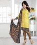 Yellow & Multy Printed Crepe Dress Material @ 31% OFF Rs 679.00 Only FREE Shipping + Extra Discount - suits, Buy suits Online, Designr suits, stragit suits, Buy stragit suits,  online Sabse Sasta in India - Salwar Suit for Women - 9747/20160520